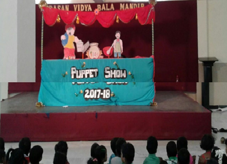 Wow …… Little masters watching puppet show….
