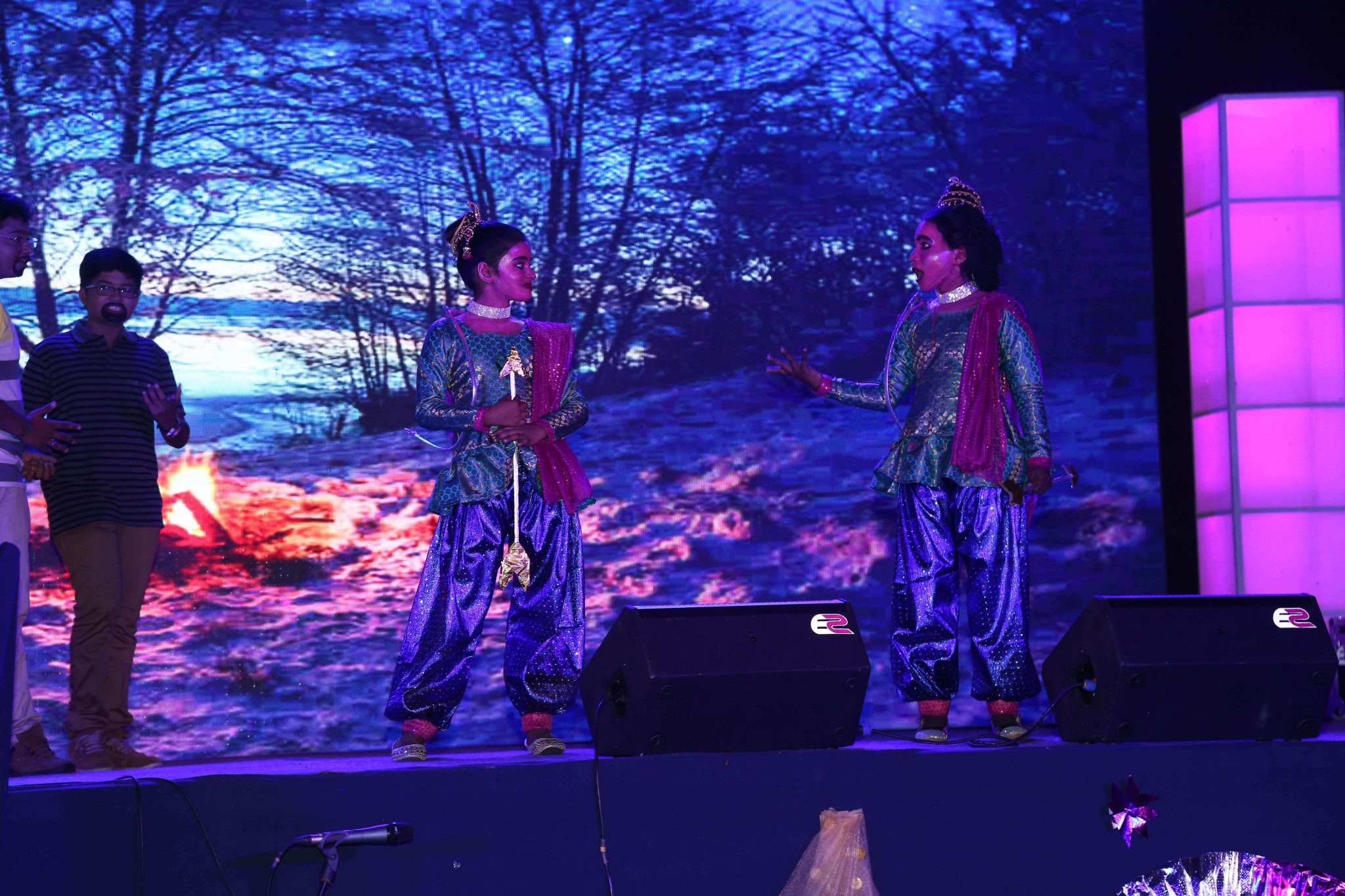 As Lava Kusa, royal twins explained the concept and beauty of Ramayana