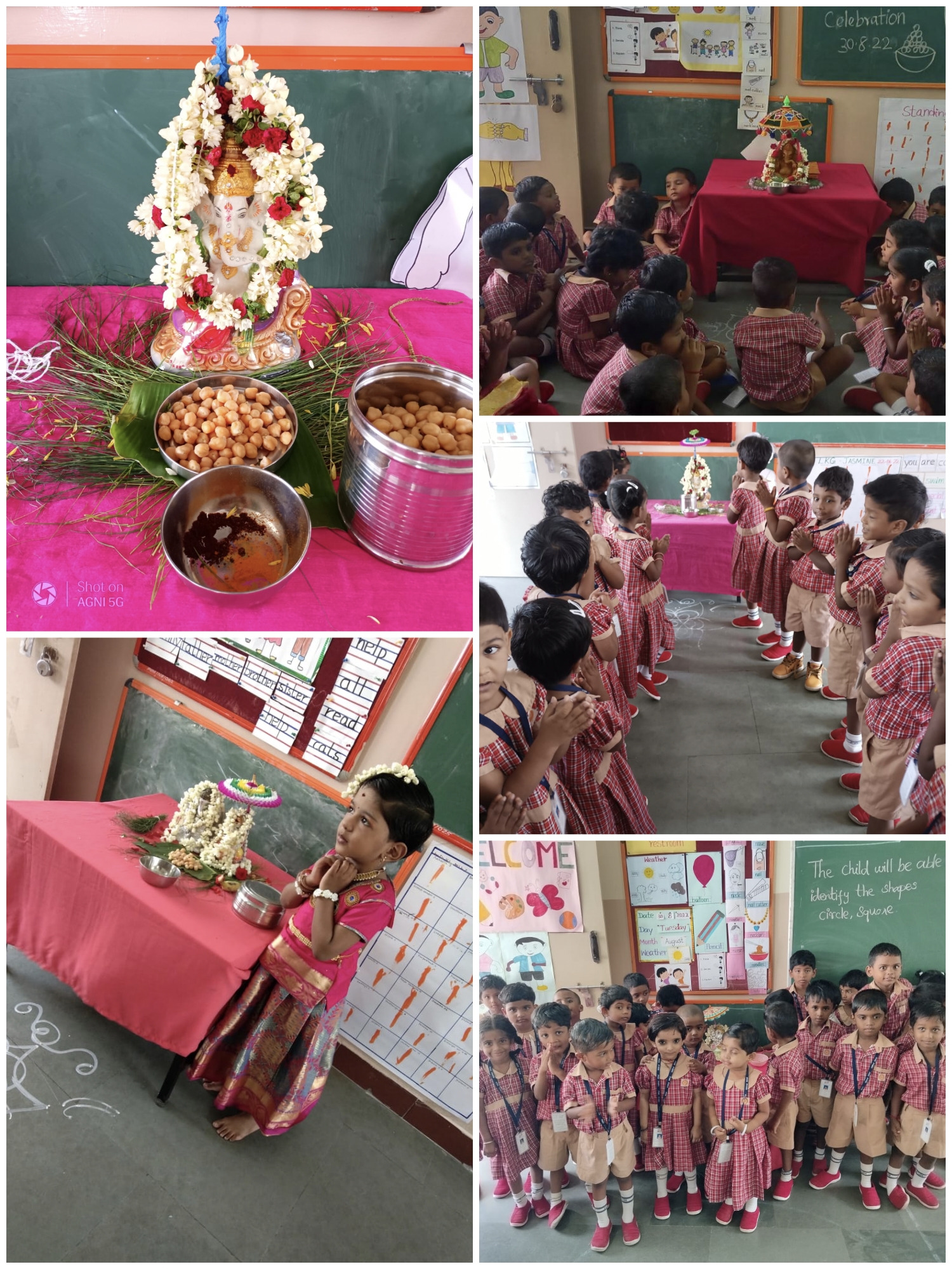 Children prayed to God for a prosperous life , wisdom and good health
