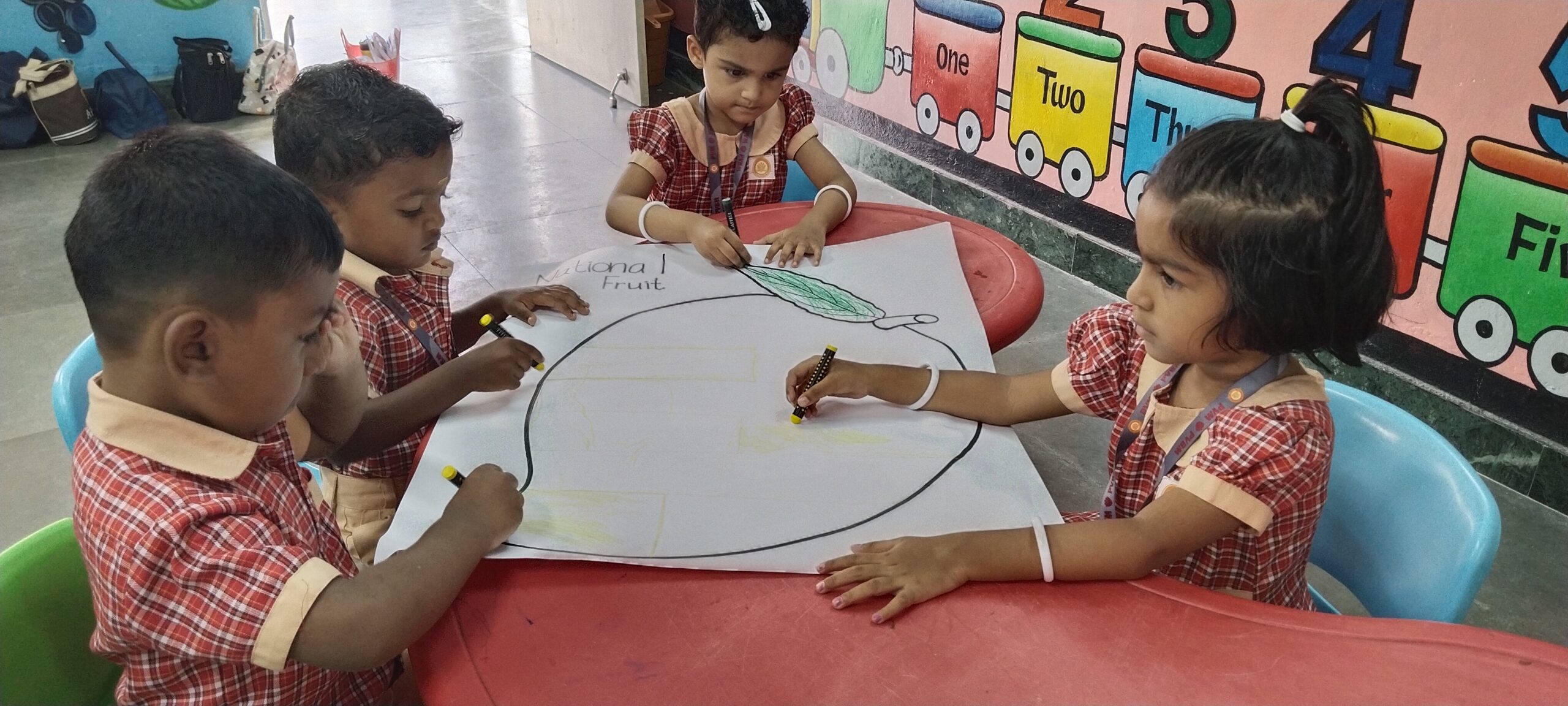 Colouring the national fruit is a creative way to celebrate the natural beauty of our country.