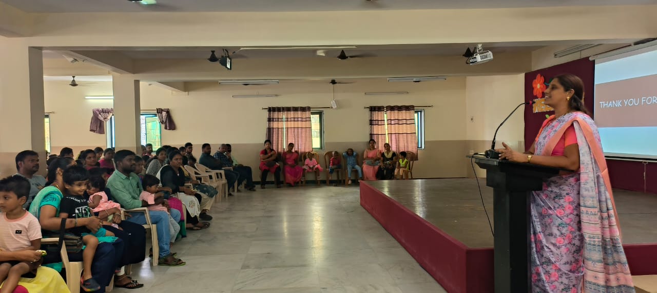 Eager parents gathered for a purpose…..
