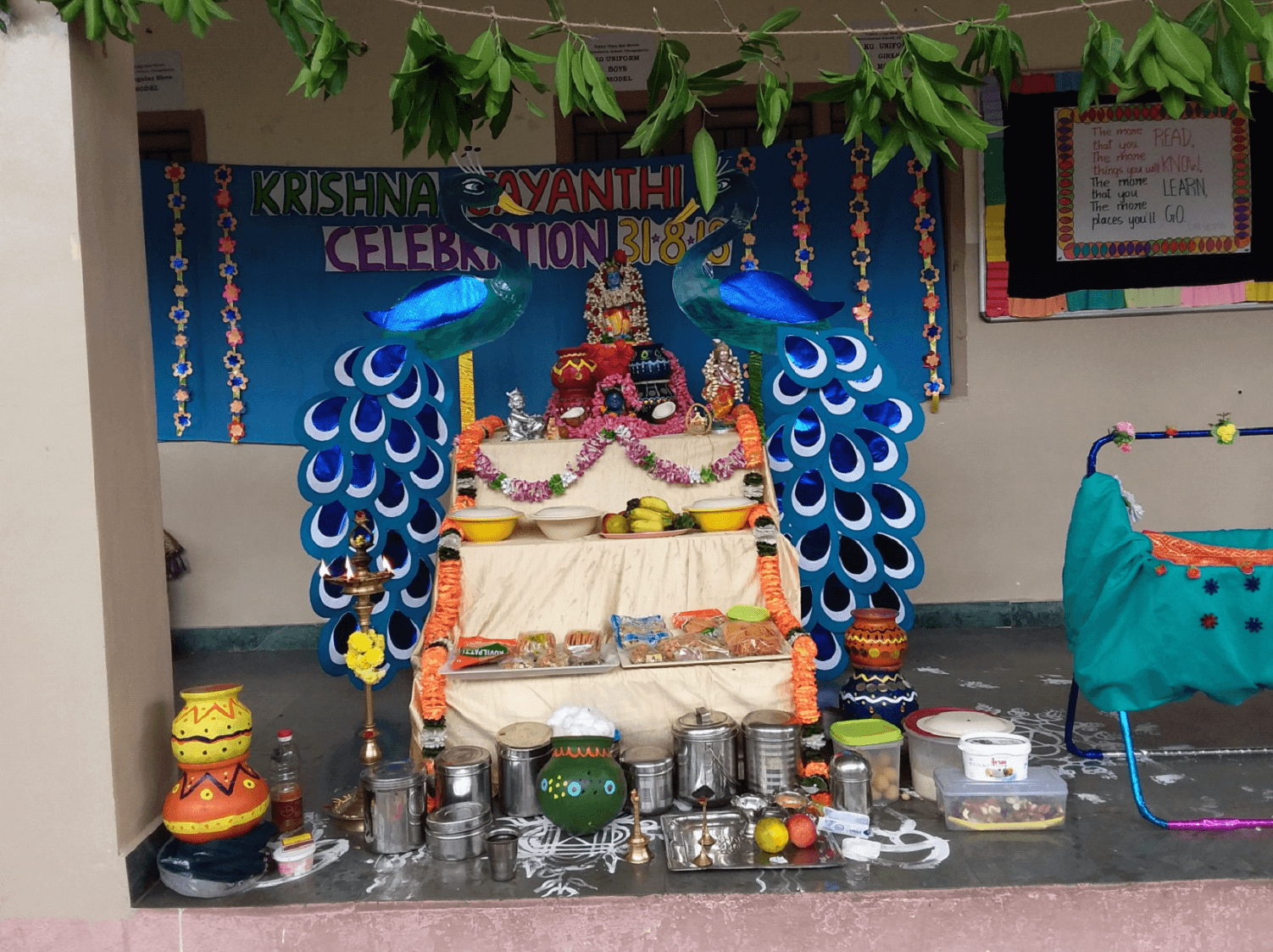 All  set ready for Krishna`s birthday bash!!!!!!