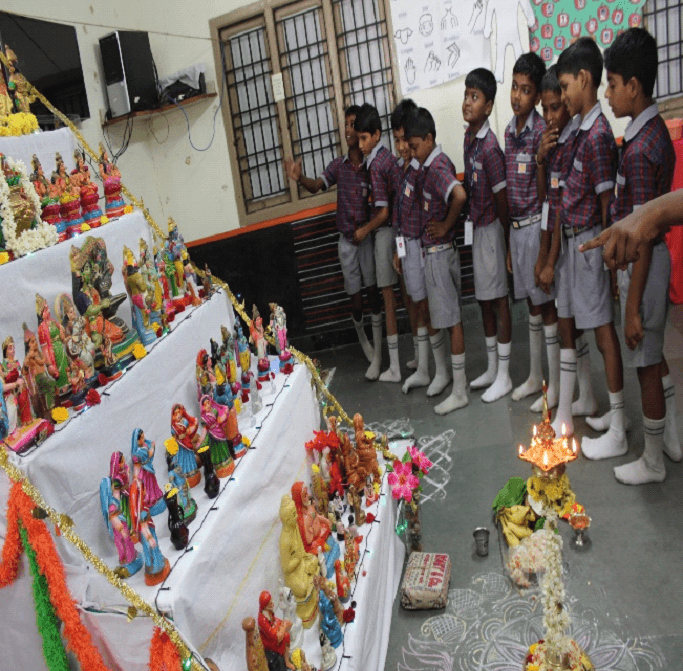 Children celebrate each day of Navaratri with ever growing zeal.,