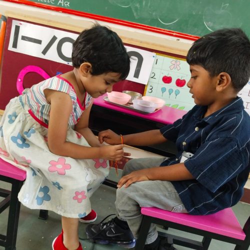 Rakhi symbolizes the eternal bond of sibling love