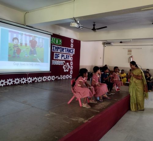 Teacher help the students to explore and learn through guidance and support
