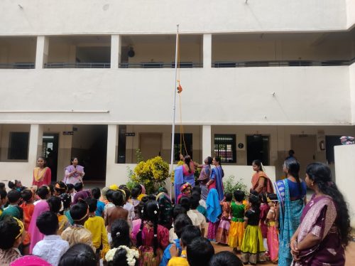 “With pride and joy, our little ones witnessed the Tricolor rise high” (1)