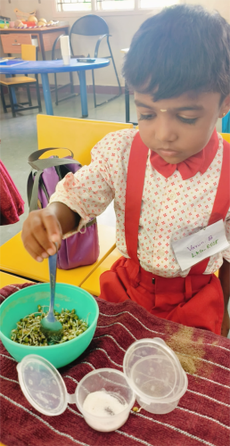 With tiny hands, the toy party came alive with joy!